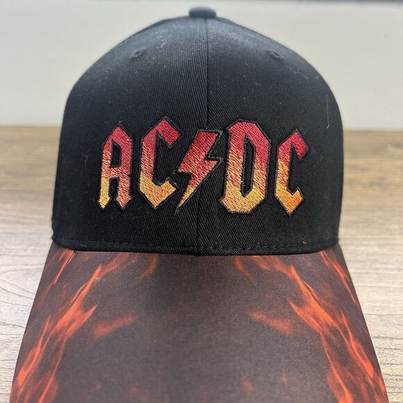 AC/DC Fitted HTH Cap Highway To Hell Hat Flames Fire Concept One Y2K - Picture 2 of 10